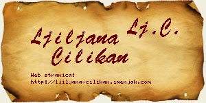 Ljiljana Cilikan vizit kartica